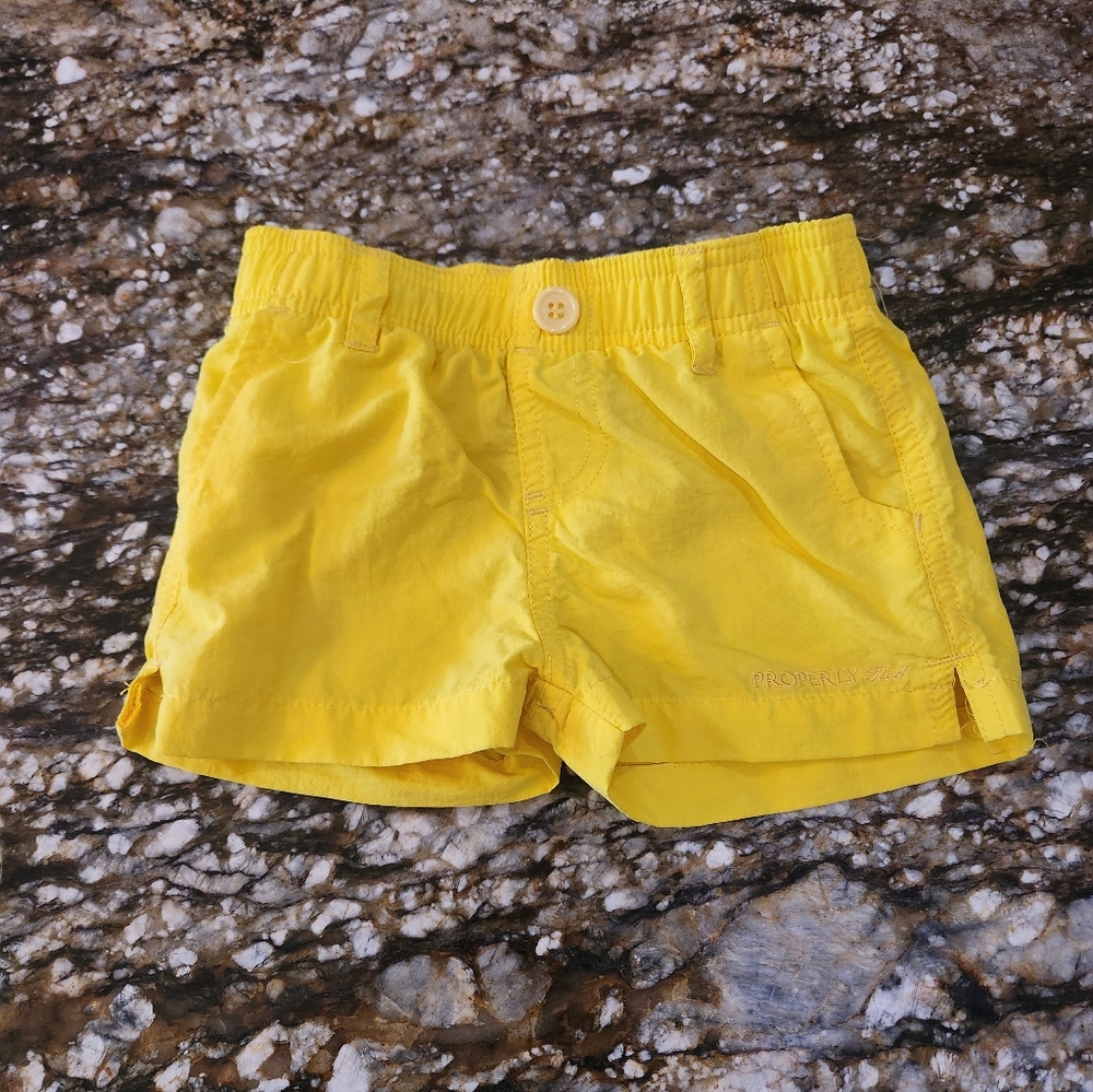 Yellow Boys Casual Shorts